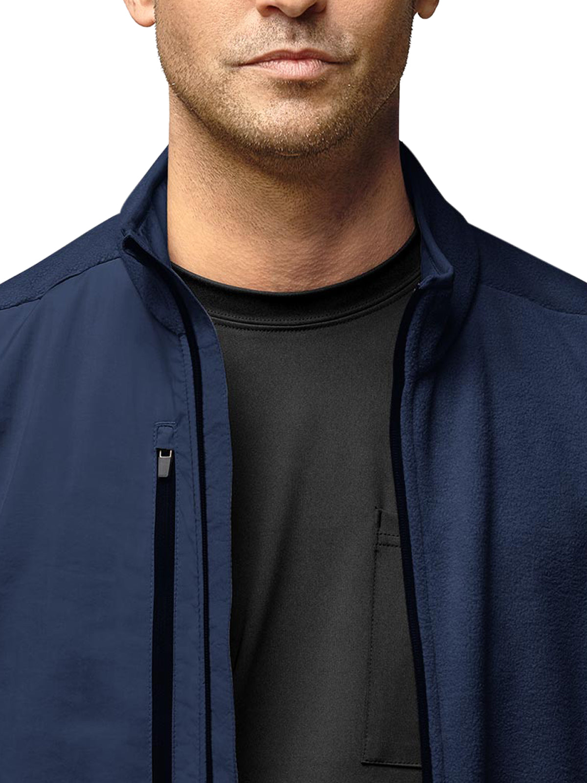 Men's Seven-Pocket Micro Fleece Zip Jacket