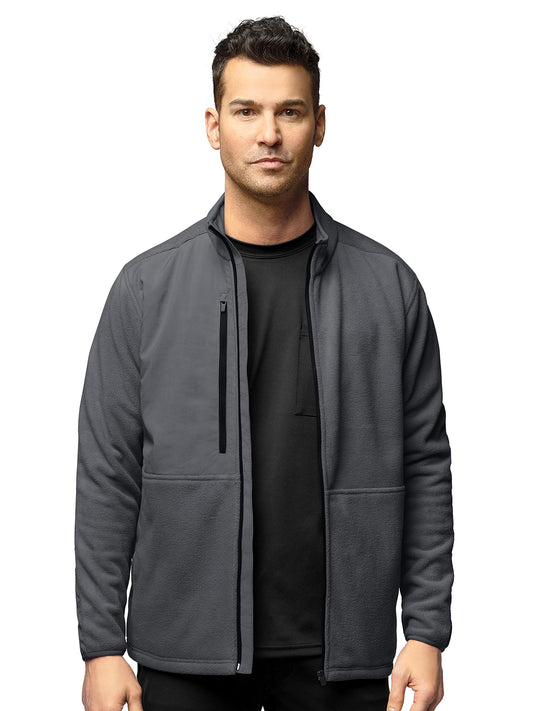 Men's Seven-Pocket Micro Fleece Zip Jacket