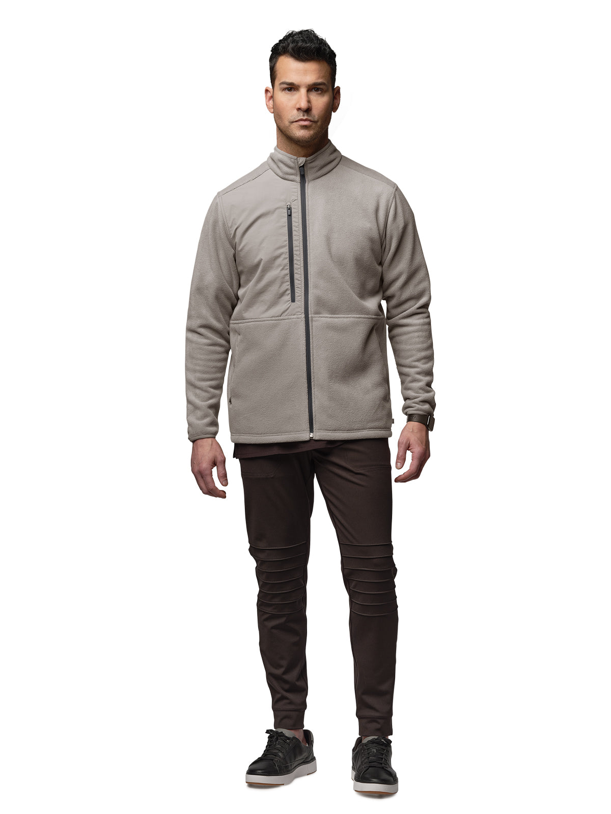 Men's Seven-Pocket Micro Fleece Zip Jacket