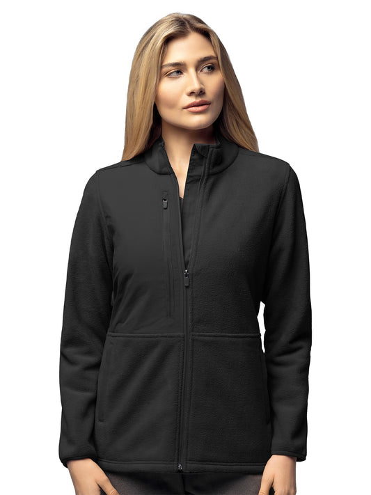 Women's Seven-Pocket Micro Fleece Zip Jacket