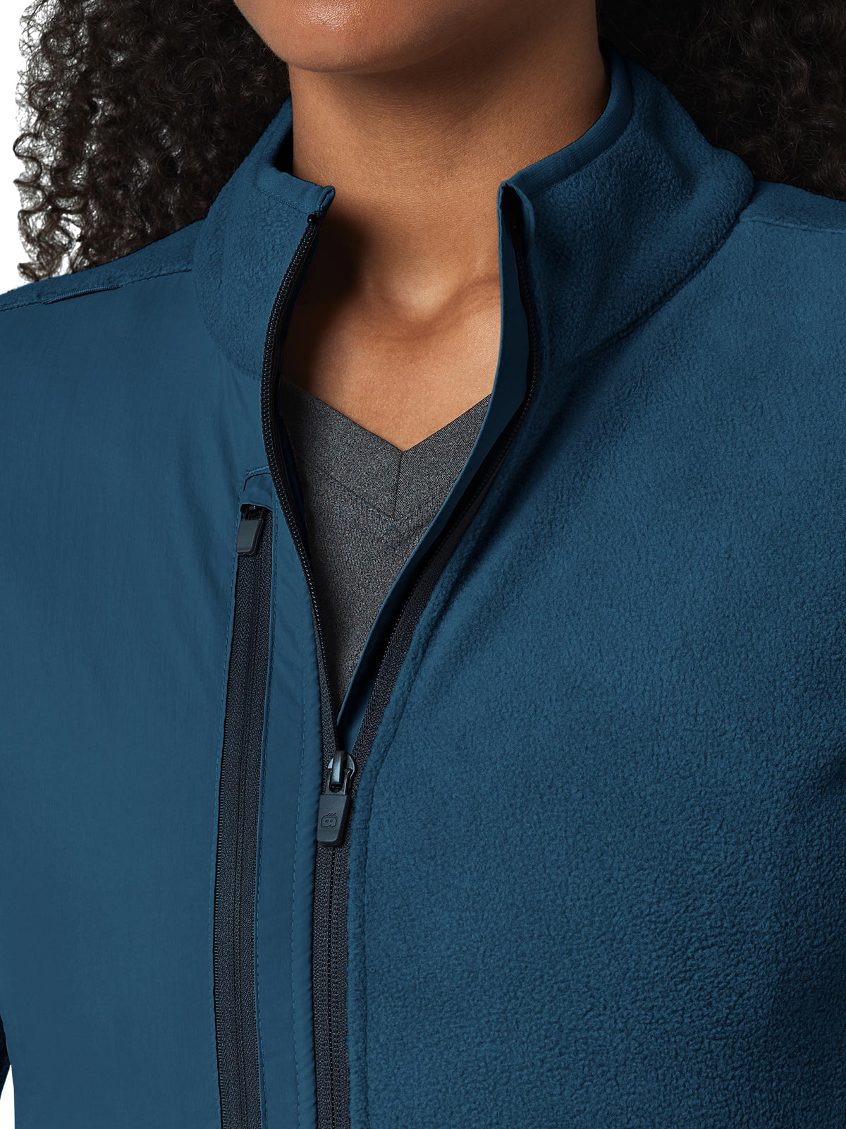 Women's Seven-Pocket Micro Fleece Zip Jacket