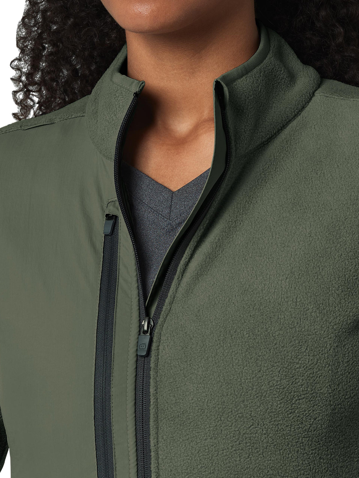 Women's Seven-Pocket Micro Fleece Zip Jacket