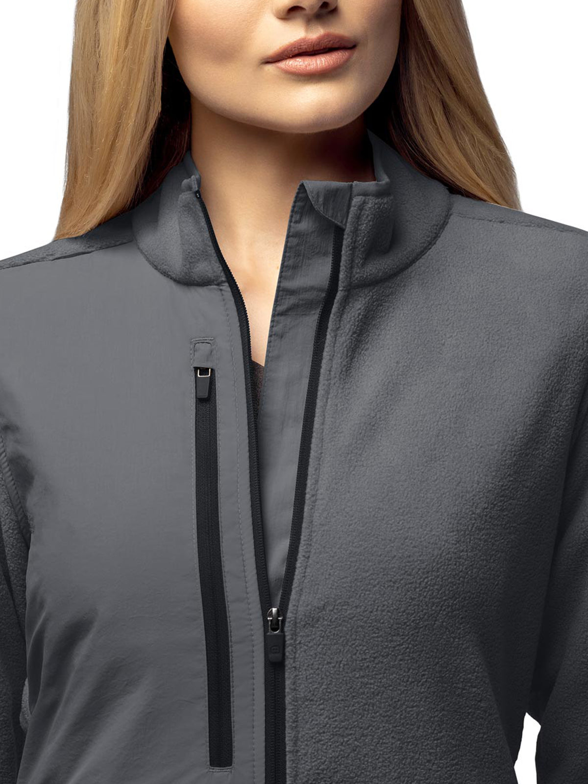 Women's Seven-Pocket Micro Fleece Zip Jacket