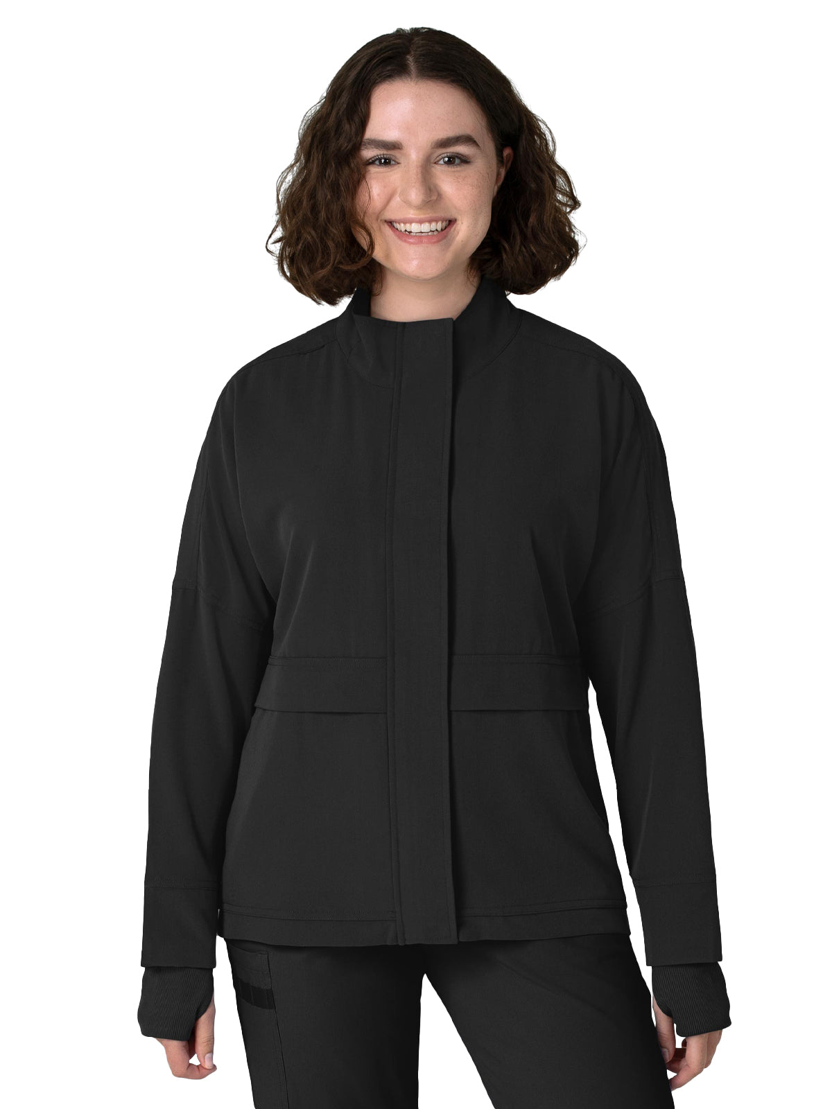 Women's Six-Pocket Packable Scrub Jacket