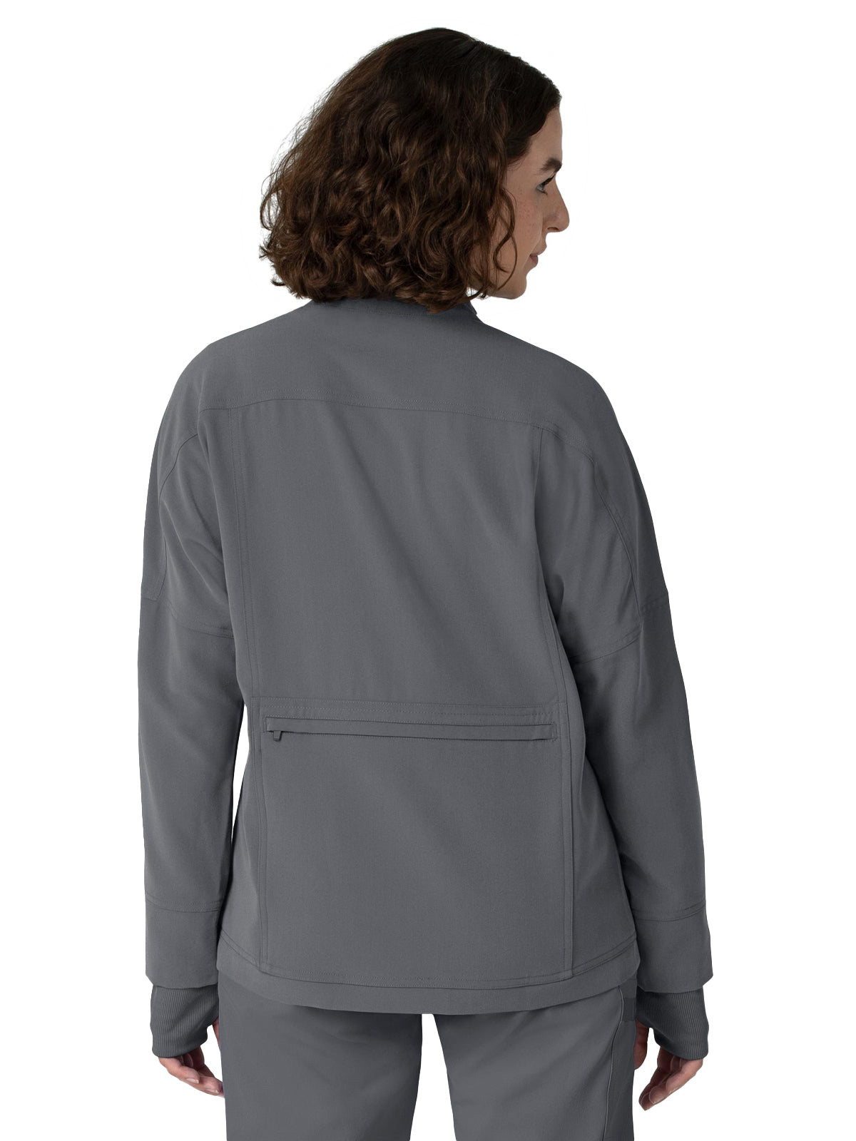 Women's Six-Pocket Packable Scrub Jacket