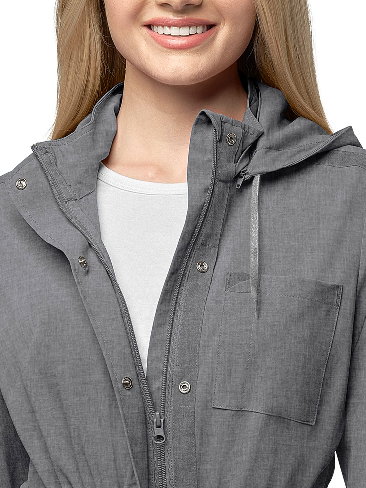 Women's Five-Pocket Convertible Hood Jacket