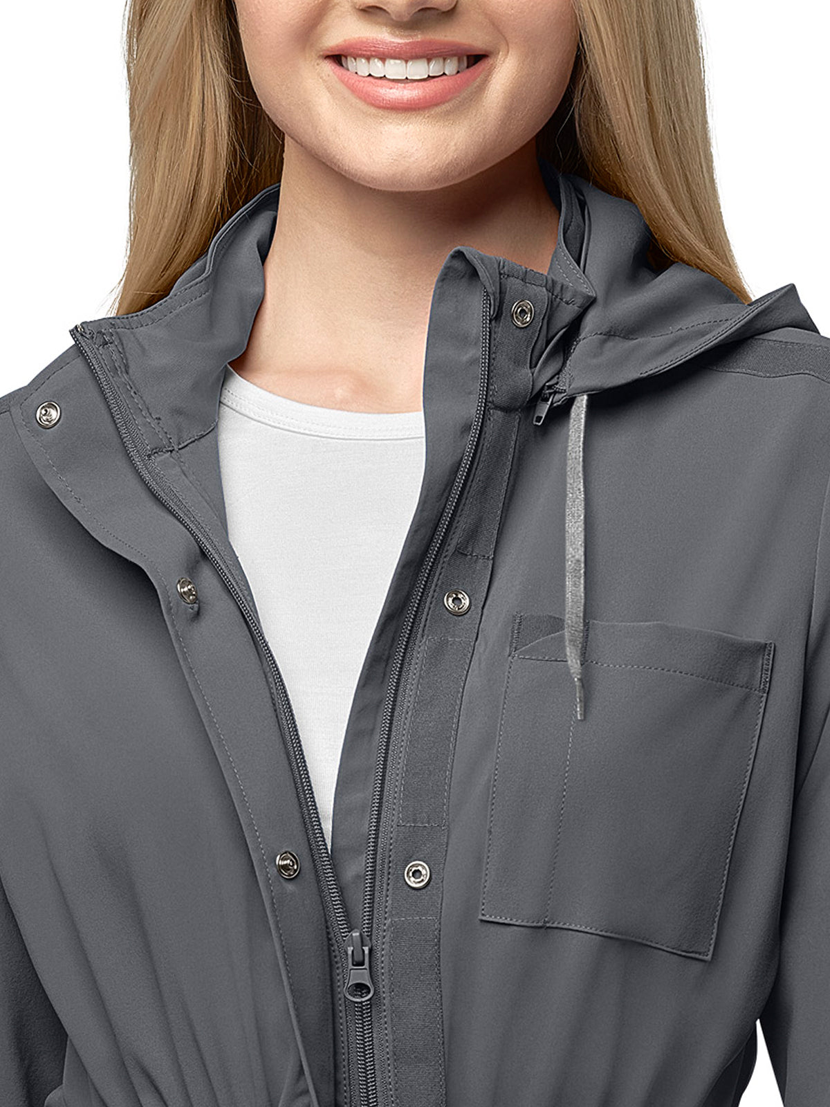 Women's Five-Pocket Convertible Hood Jacket