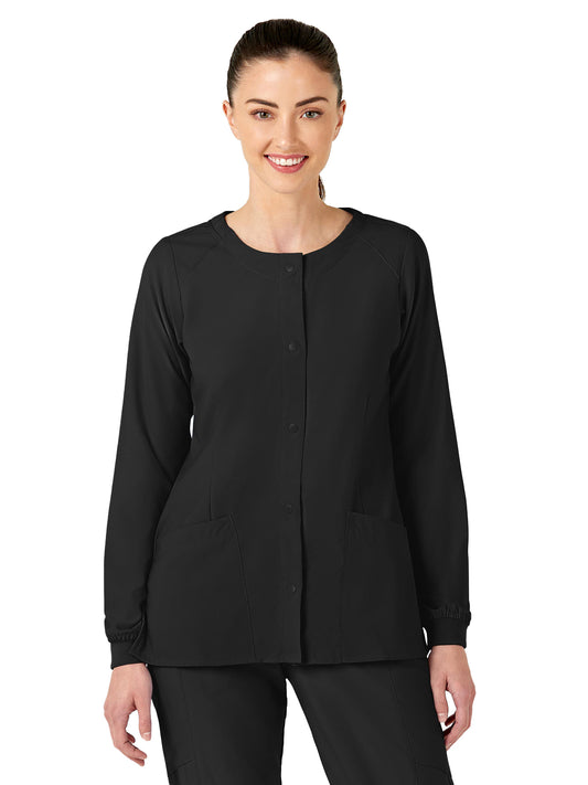 Women's Two-Pocket Crew Neck Jacket