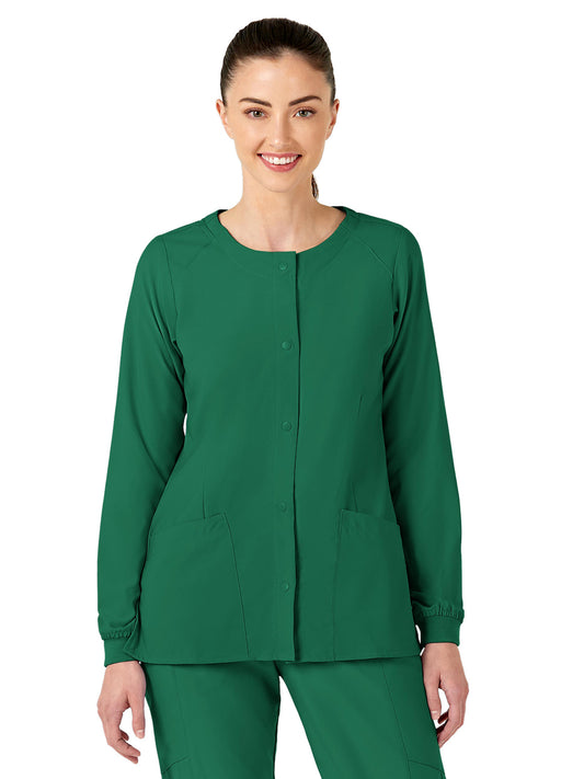 Women's Two-Pocket Crew Neck Jacket