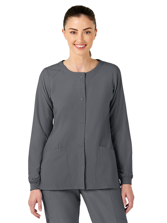 Women's Two-Pocket Crew Neck Jacket