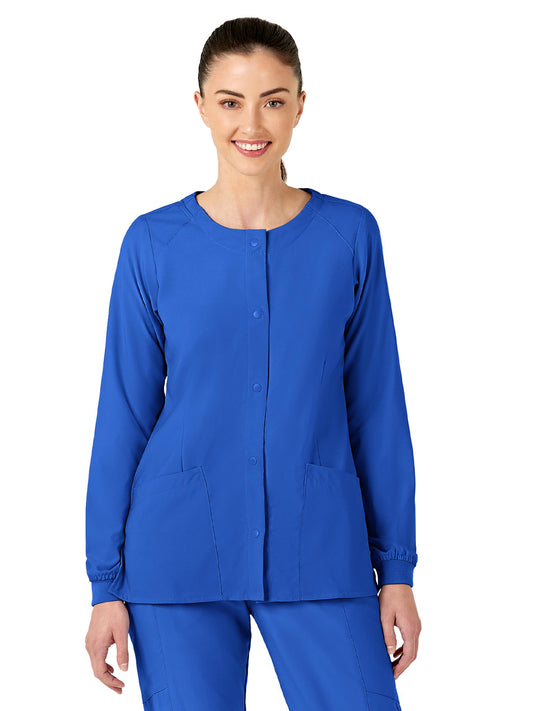 Women's Two-Pocket Crew Neck Jacket