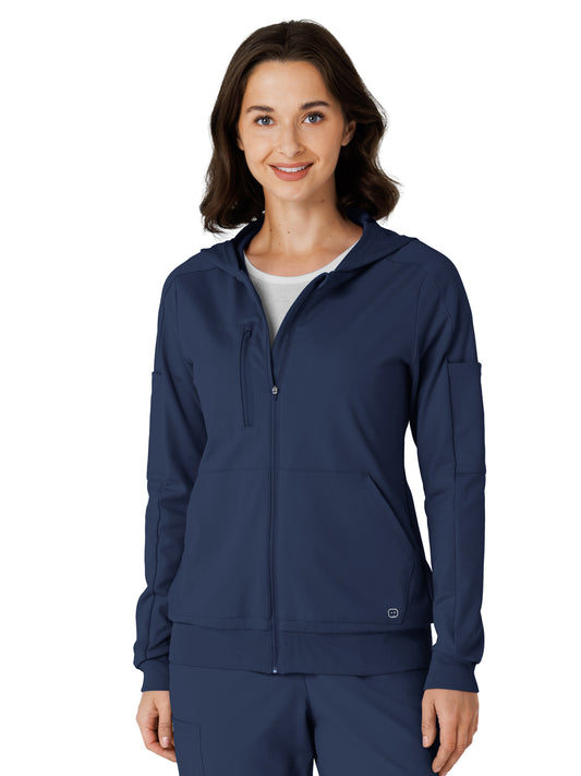 Knit Women’s Four-Pocket Zip Hoodie