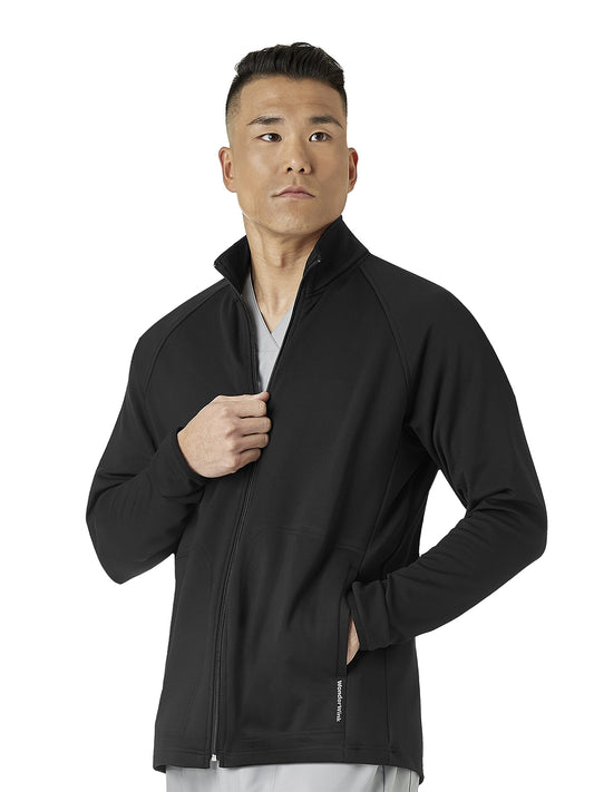 Men's Fleece Full Zip Scrub Jacket