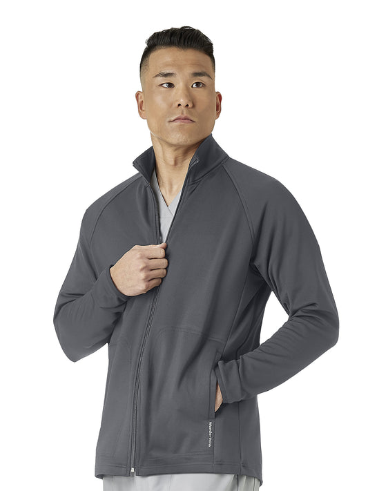 Men's Fleece Full Zip Scrub Jacket