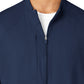 Men's Three-Pocket Zip-Front Warm-Up Scrub Jacket