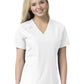 Women's Six-Pocket Modern Fit Twill V-Neck Top