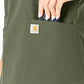 Women's Five-Pocket Modern Fit V-Neck Top - C12113 - Olive