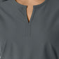 Women's Notch Neck Tunic Knit Panel Top