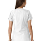 Women's Notch Neck Tunic Knit Panel Top - C12413 - White