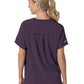 Women's Four-Pocket Oversized V-Neck Top - C13110 - Black Plum
