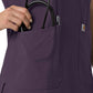 Women's Four-Pocket Oversized V-Neck Top - C13110 - Black Plum