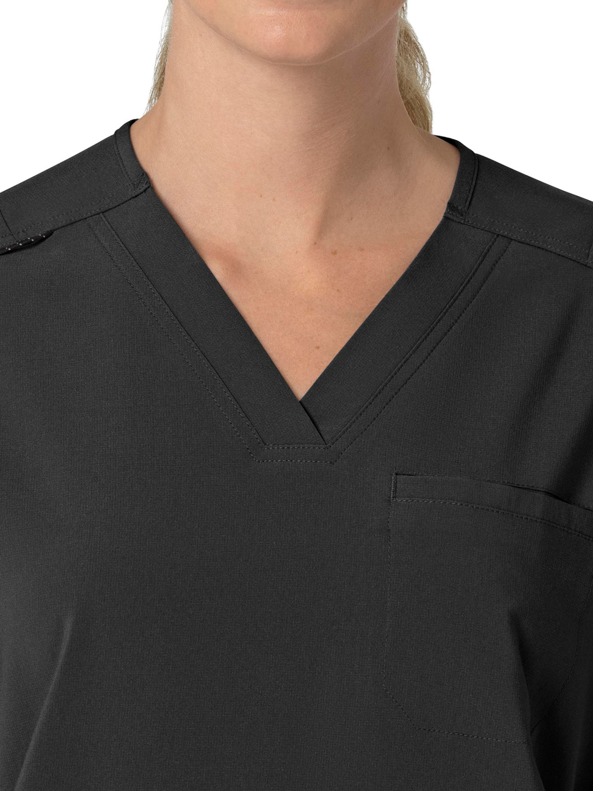 Women's Four-Pocket Oversized V-Neck Scrub Top