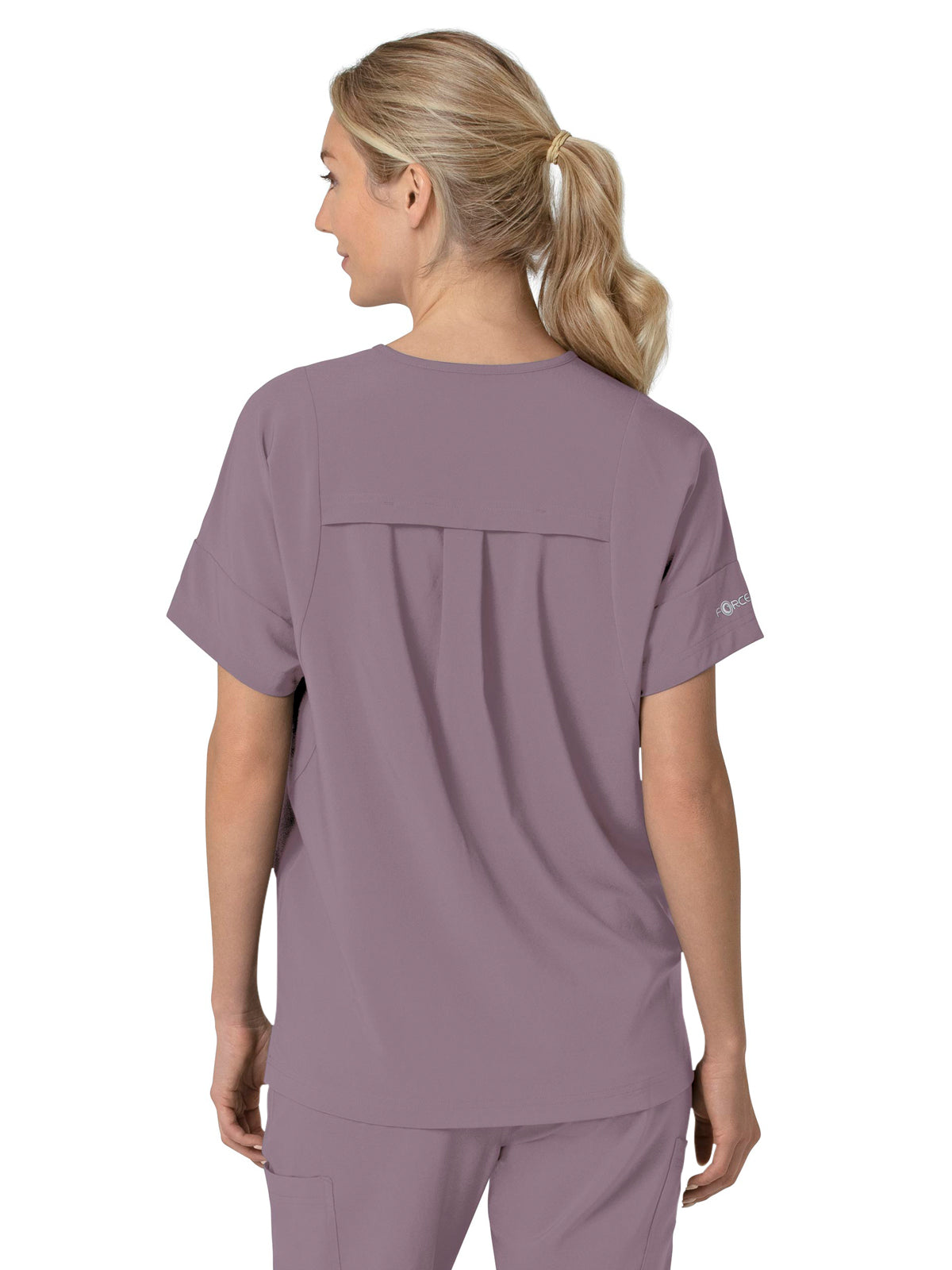 Women's Four-Pocket Oversized V-Neck Scrub Top