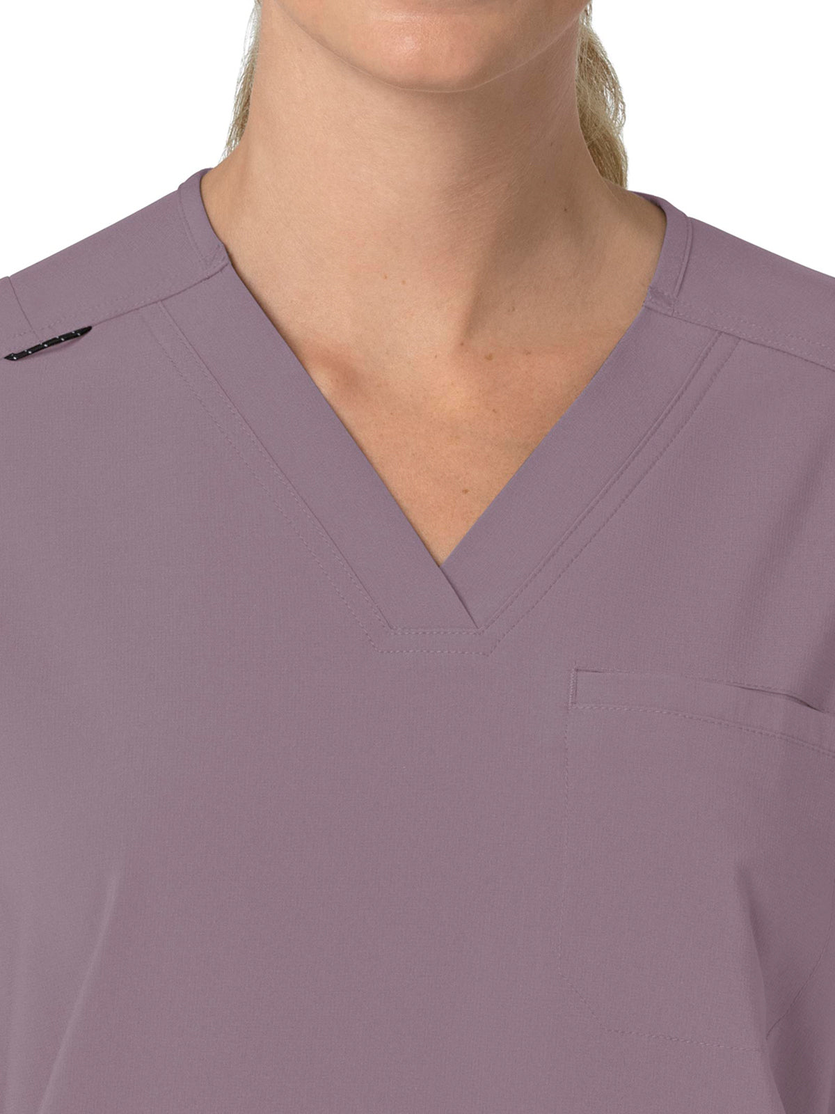 Women's Four-Pocket Oversized V-Neck Scrub Top