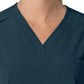 Women's Four-Pocket Oversized V-Neck Scrub Top