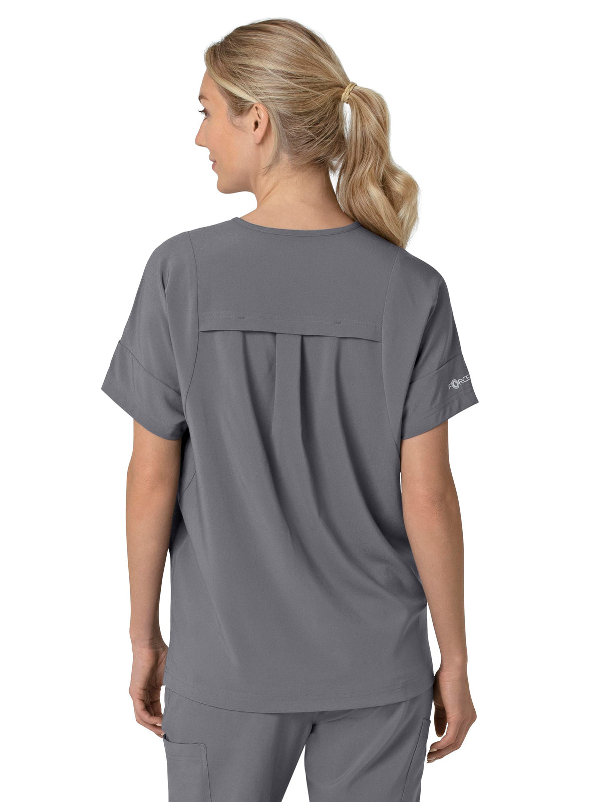 Women's Four-Pocket Oversized V-Neck Scrub Top