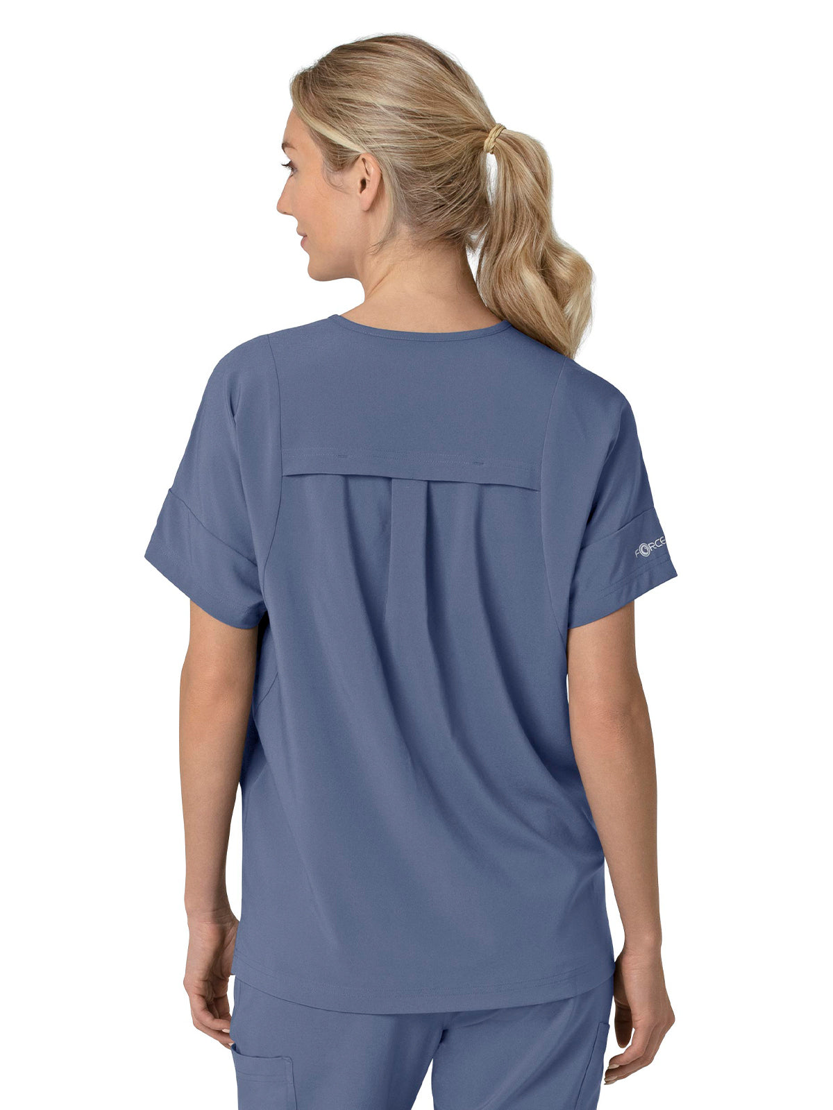 Women's Four-Pocket Oversized V-Neck Scrub Top