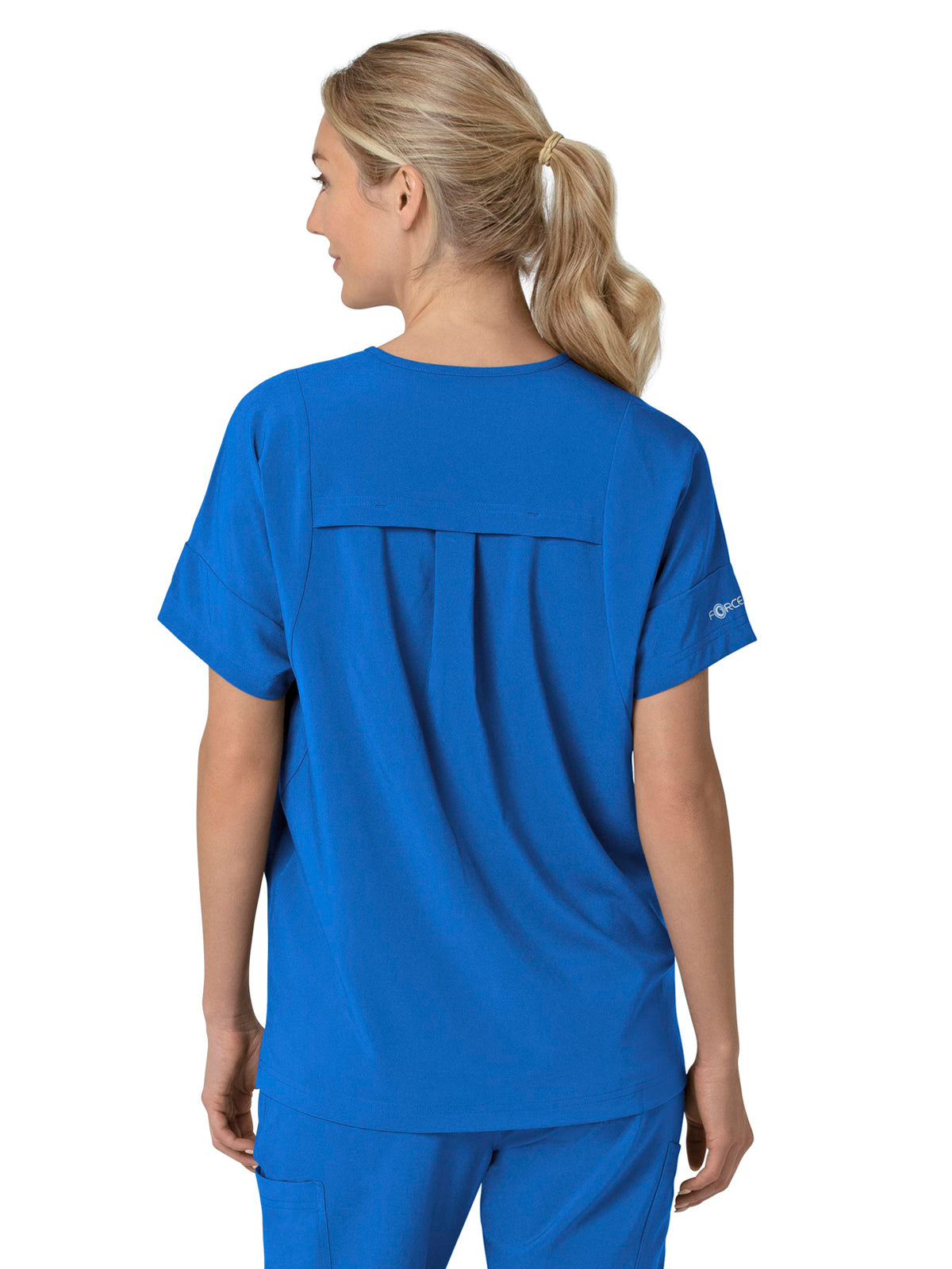 Women's Four-Pocket Oversized V-Neck Scrub Top