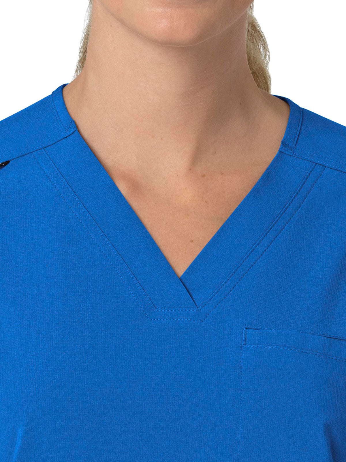 Women's Four-Pocket Oversized V-Neck Scrub Top