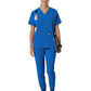 Women's Four-Pocket Oversized V-Neck Scrub Top