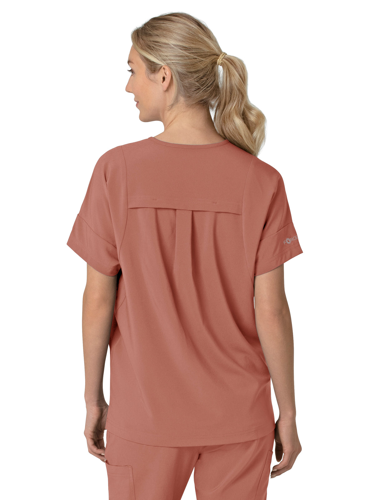 Women's Four-Pocket Oversized V-Neck Top