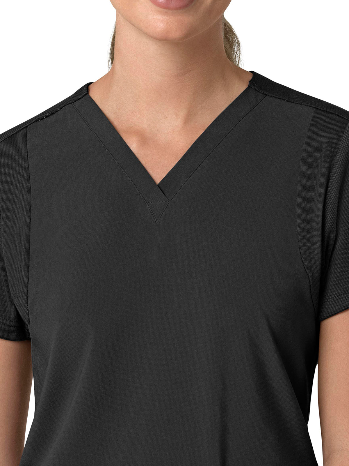 Women's Three-Pocket Flex Panel V-Neck Scrub Top