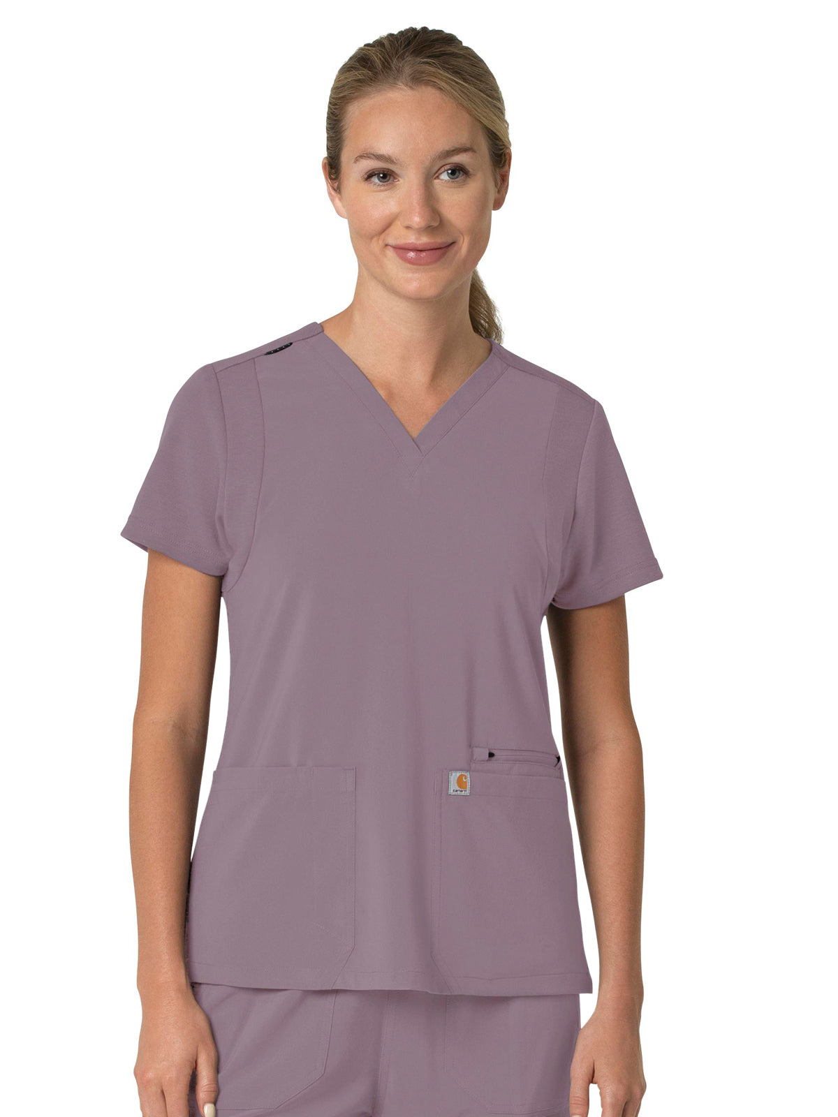 Women's Three-Pocket Flex Panel V-Neck Scrub Top