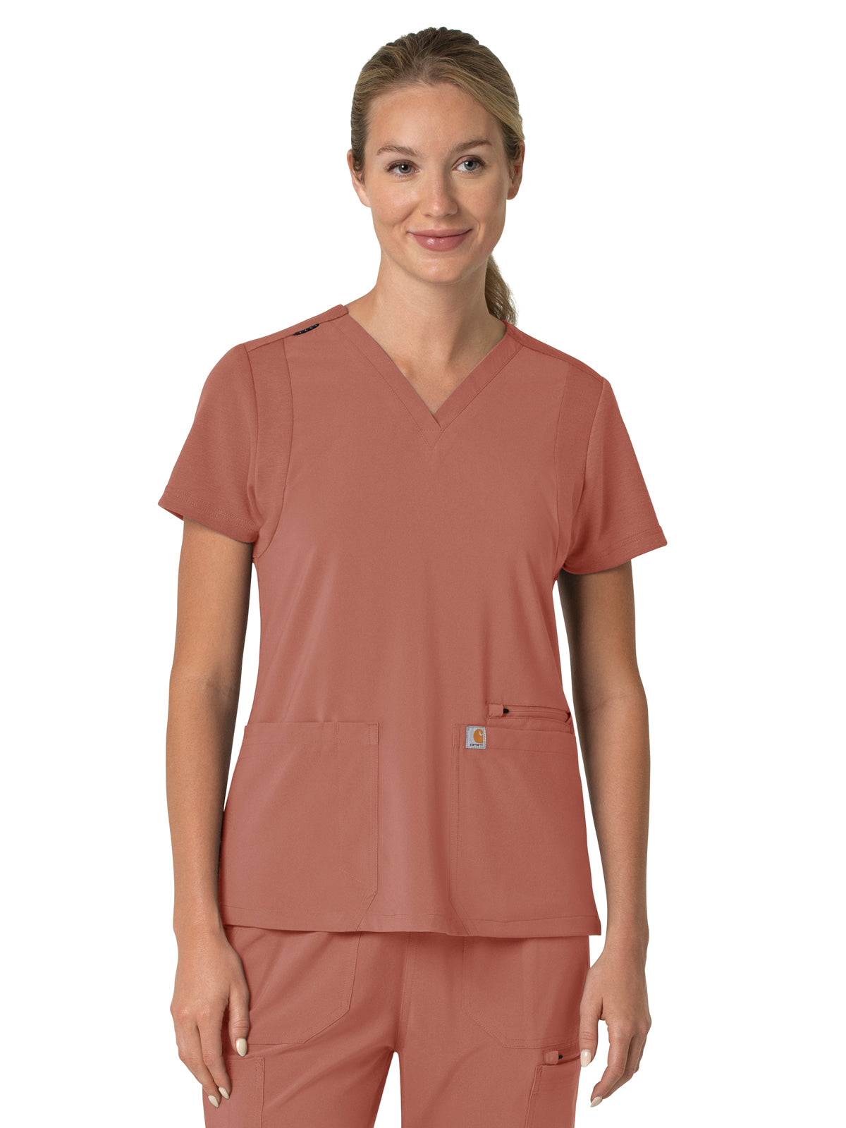 Women's Three-Pocket Flex Panel V-Neck Top