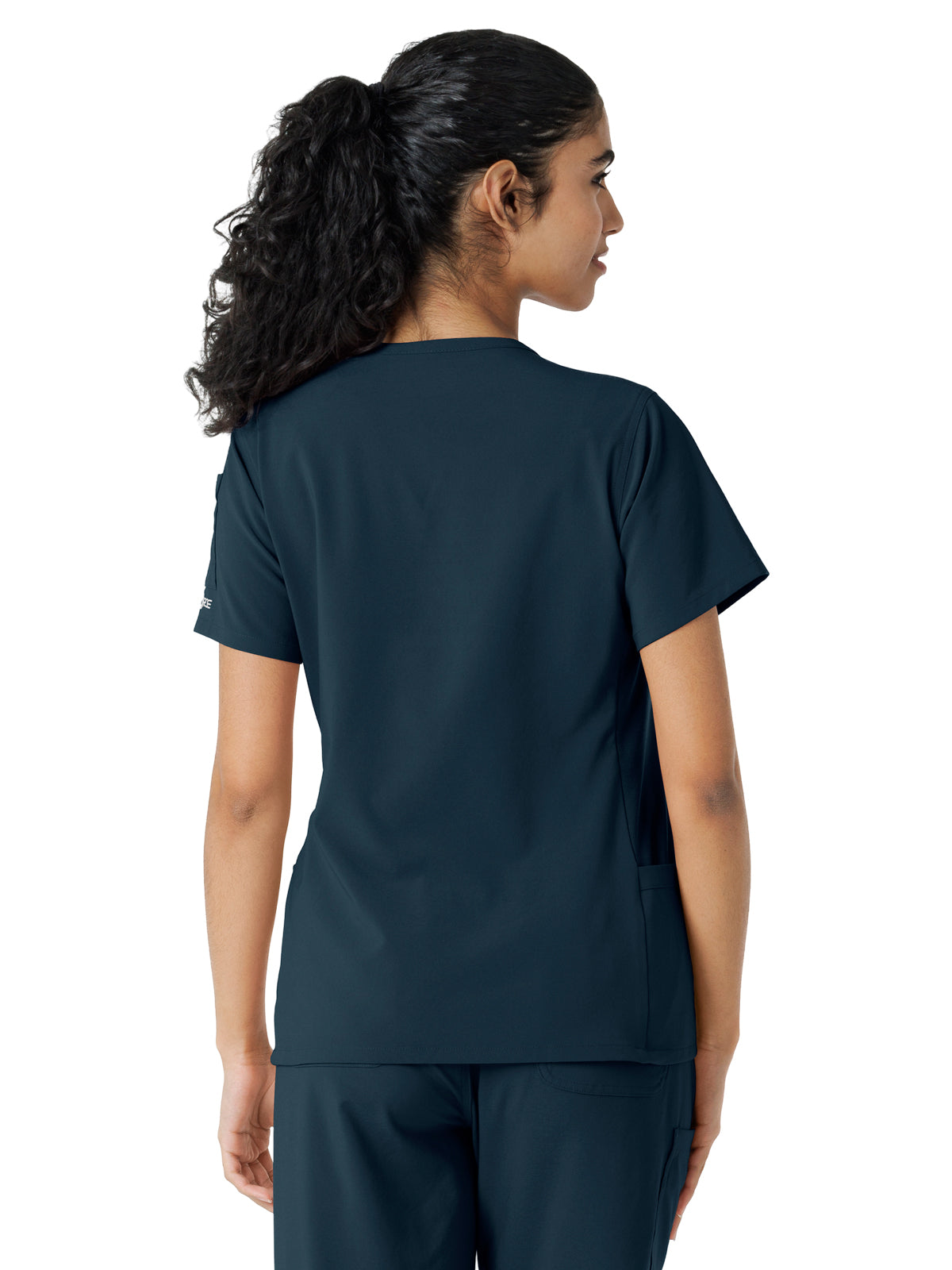 Women's Knit Panel Scrub Top