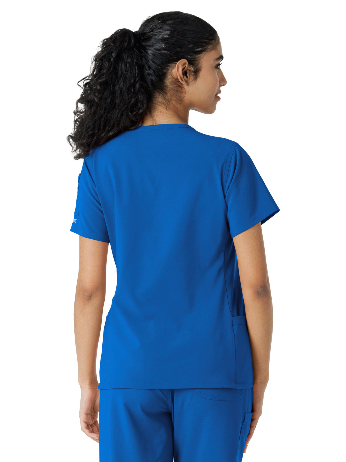 Women's Knit Panel Scrub Top