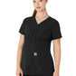 Women's Four-Pocket Henley Maternity Scrub Top