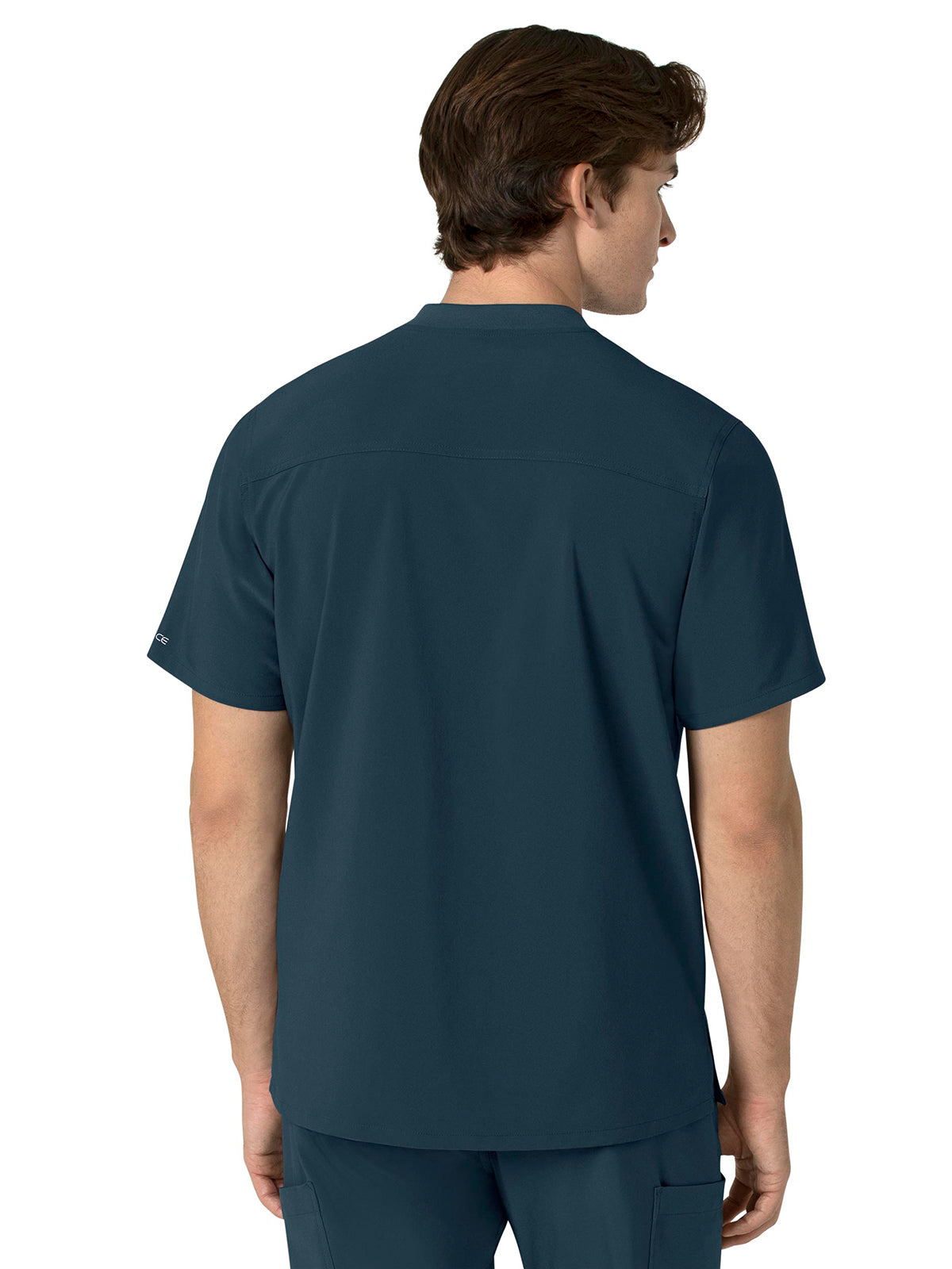 Men's Three-Pocket Henley Scrub Top