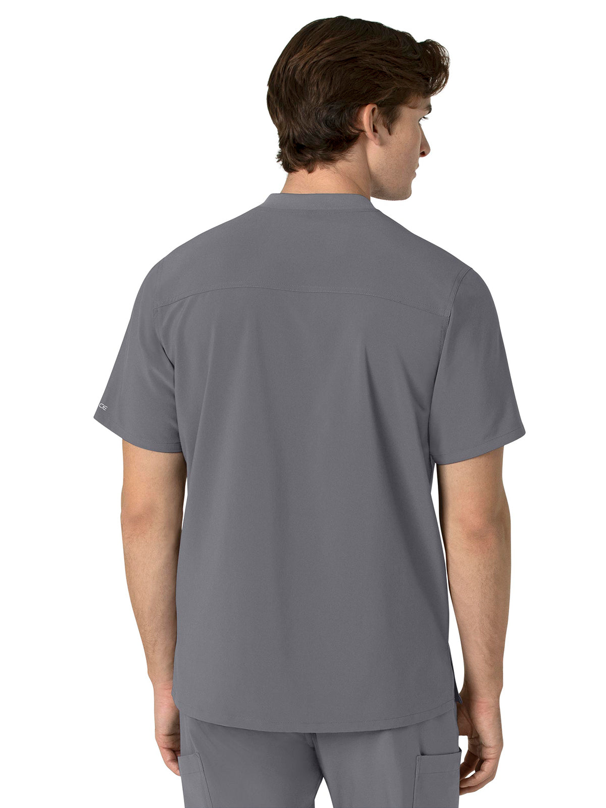 Men's Three-Pocket Henley Scrub Top