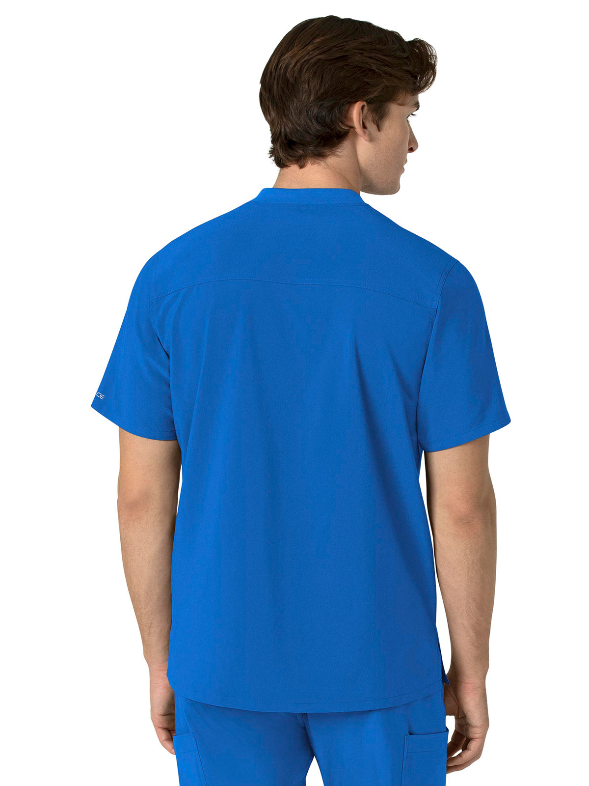 Men's Three-Pocket Henley Scrub Top