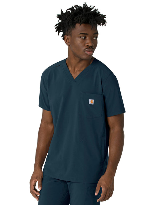 Men's Three-Pocket V-Neck Scrub Top