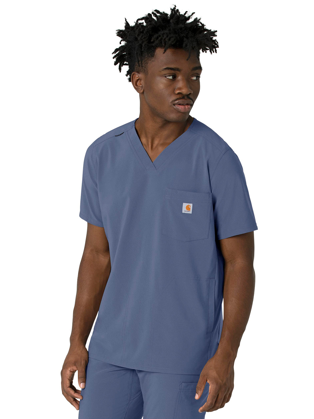 Men's Three-Pocket V-Neck Scrub Top