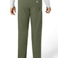 Unisex Six-Pocket Elastic Waist Pant - C55013 - Olive