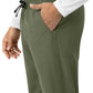 Unisex Six-Pocket Elastic Waist Pant - C55013 - Olive