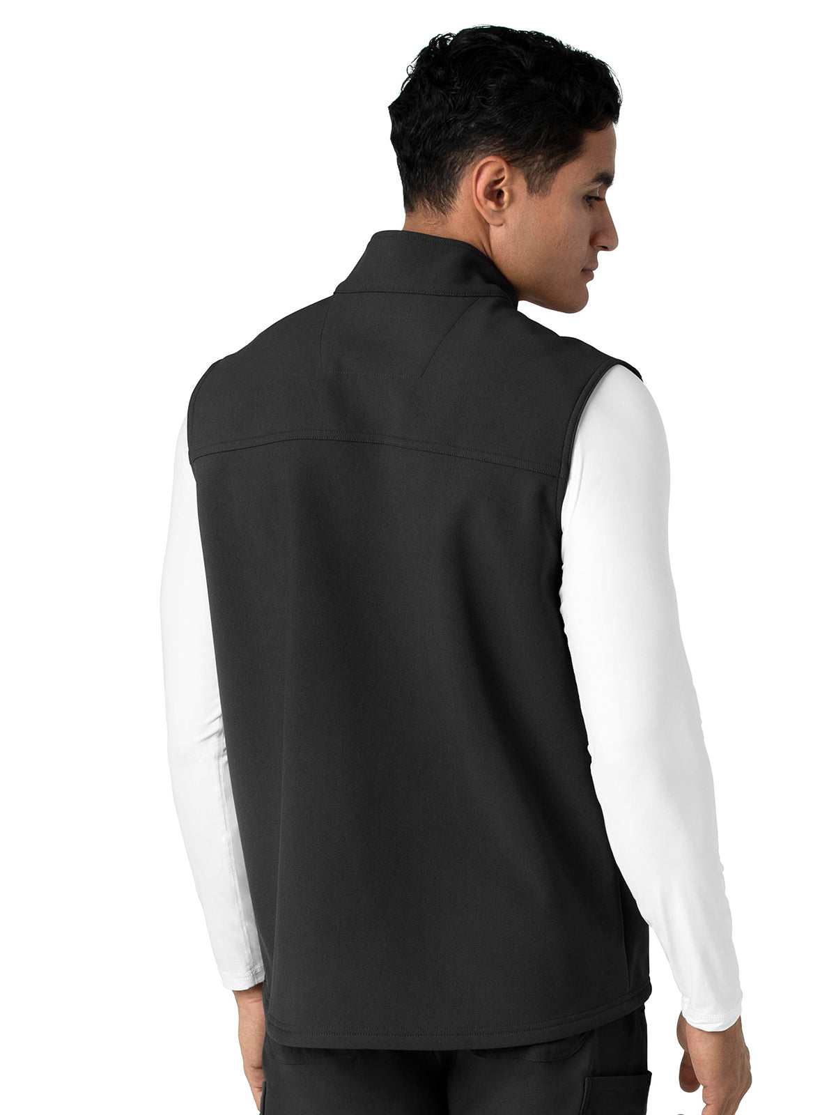 Men's Four-Pocket Bonded Fleece Vest