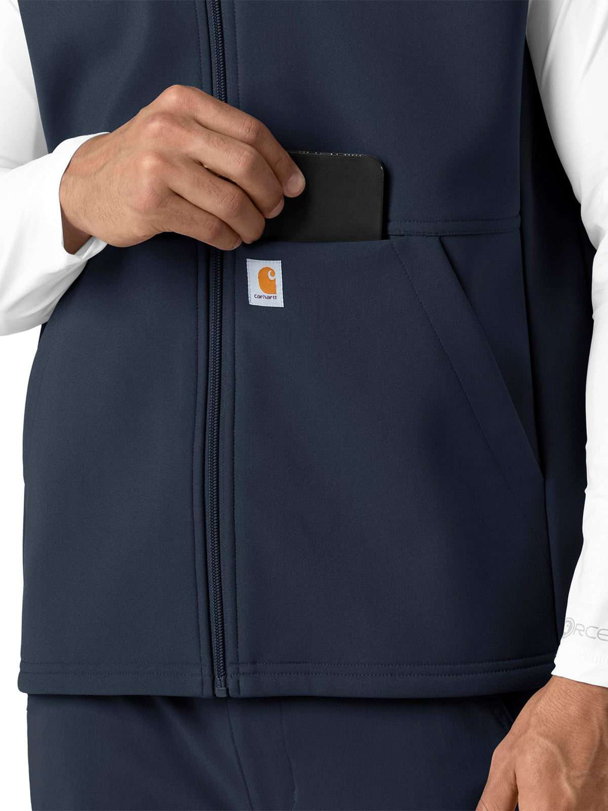 Men's Four-Pocket Bonded Fleece Vest